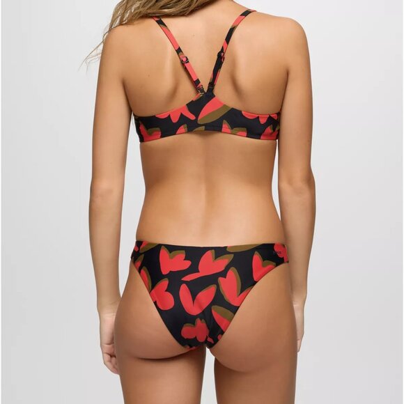 prAna Lahari Classic Swim Bottom Size M | NWT | Rose Fire Indo Disco | UPF 50+ - Picture 3 of 5